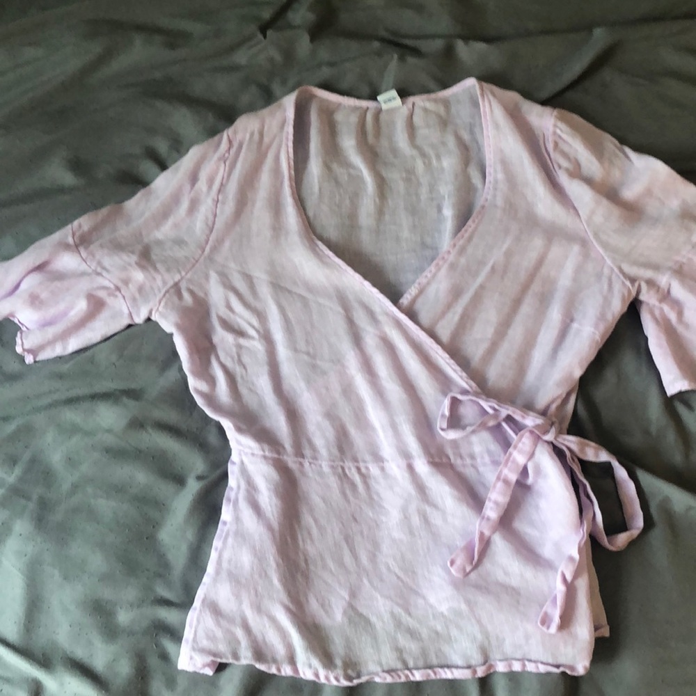 Old Navy lilac wrap too with tie